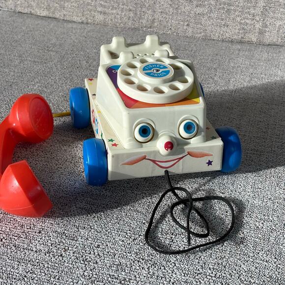 Fisher Price Classics Retro Chatter Telephone Rotary Dial Toy Phone 2009 - Picture 3 of 6